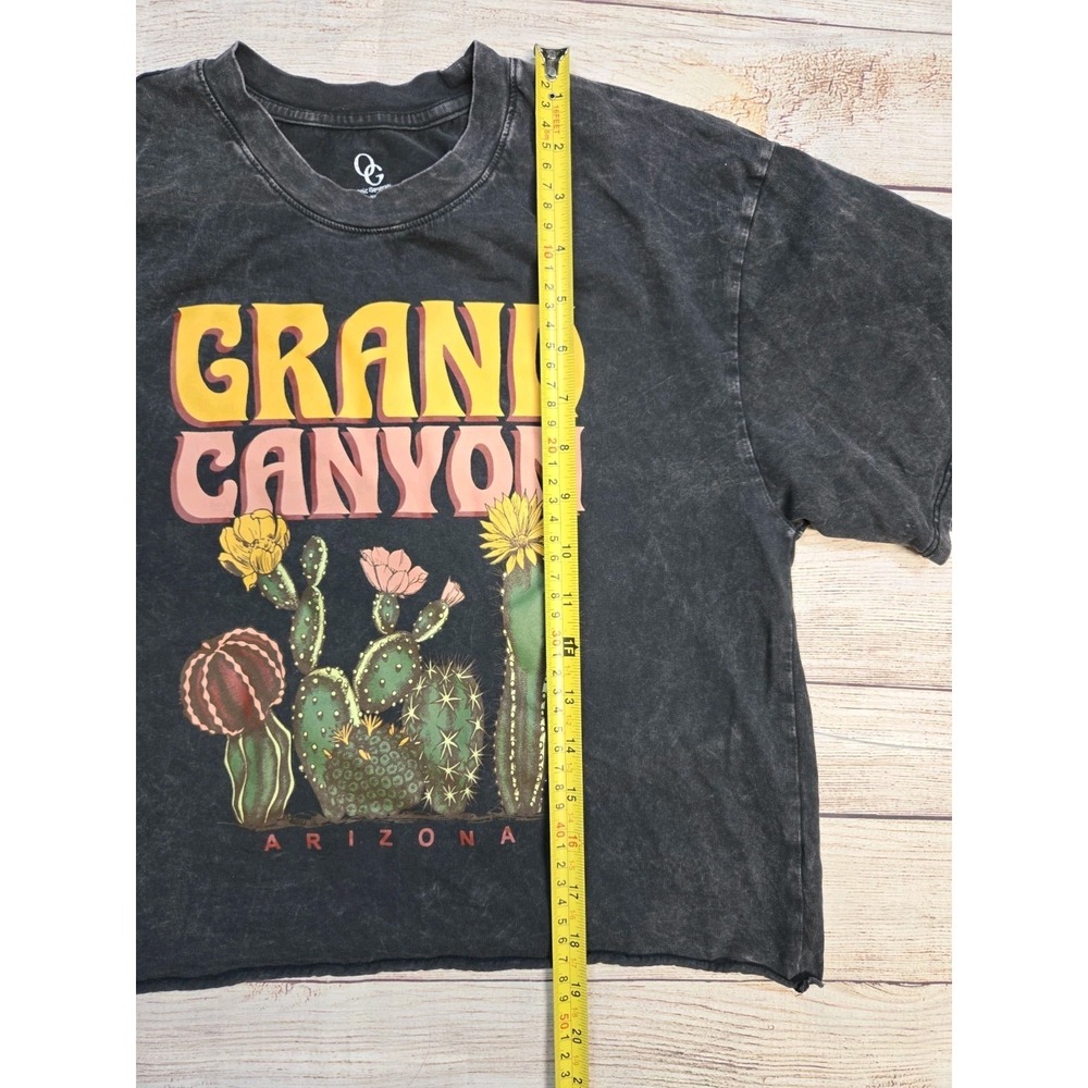 Organic Generation Women's Graphic Print Grand Canyon Tshirt Size XS Acid washed - Picture 3 of 7